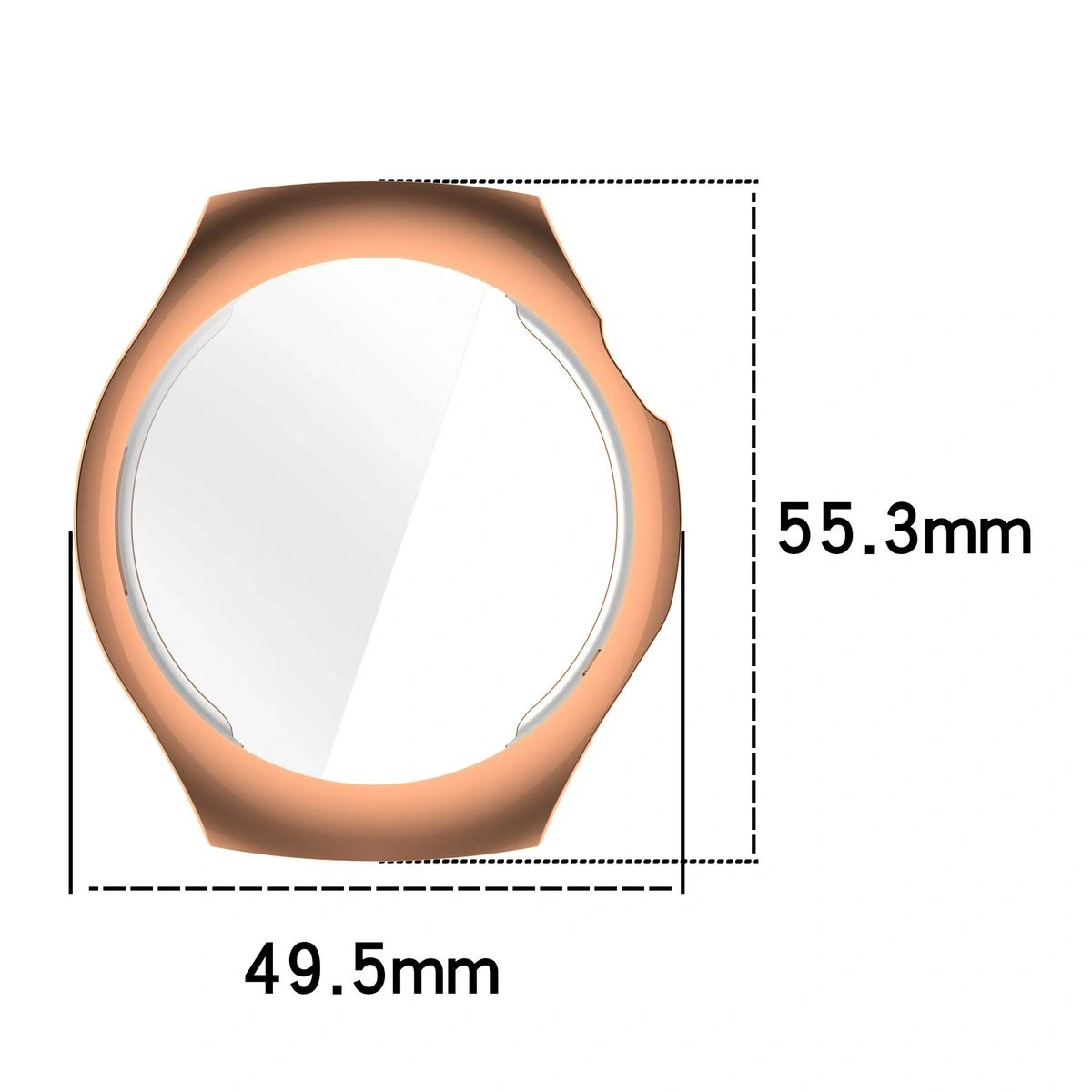 Kryt Bizon Case Watch Felipe Huawei Watch 5 46mm rose gold