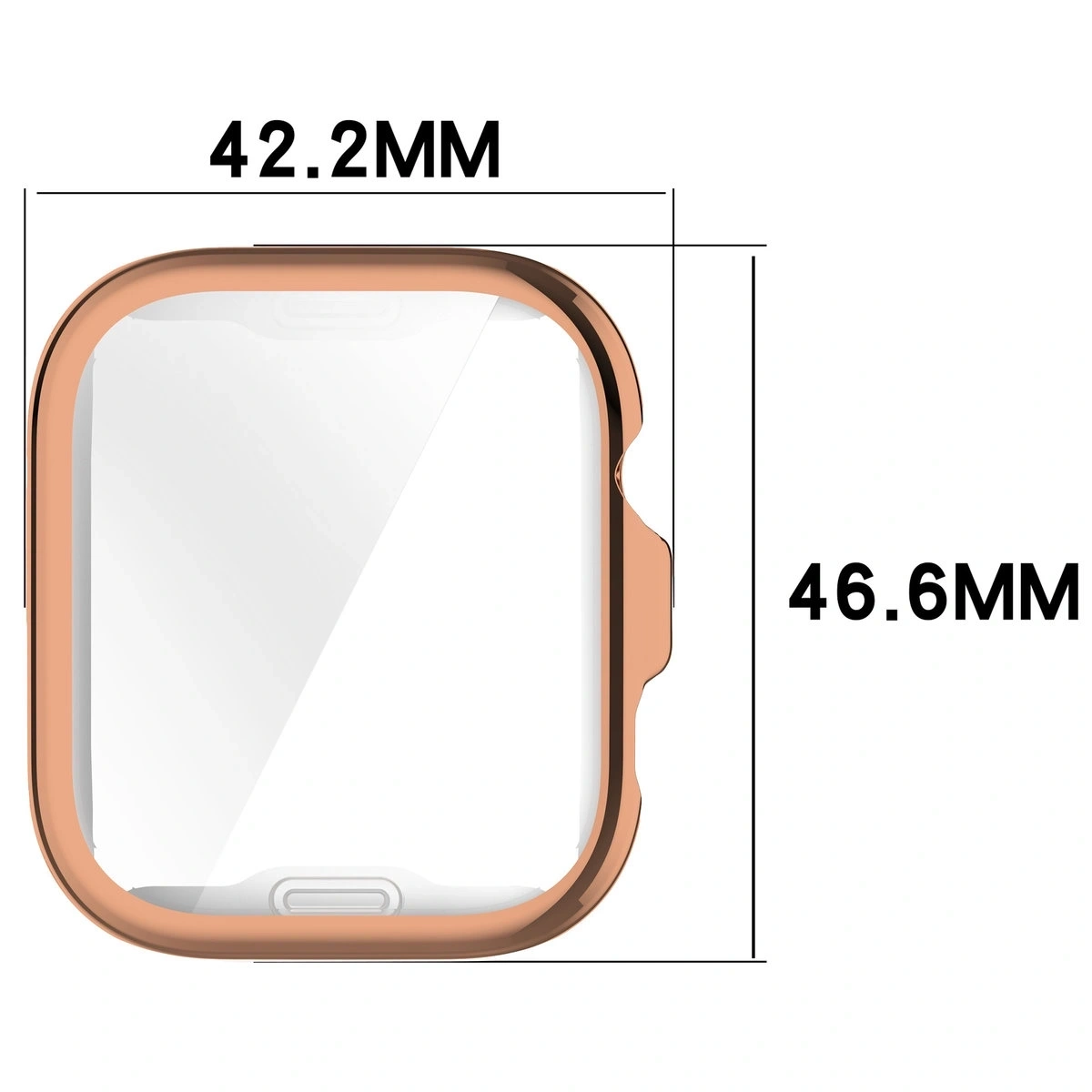 Kryt Bizon Case Watch Felipe Huawei Watch Fit 4 Pro rose gold