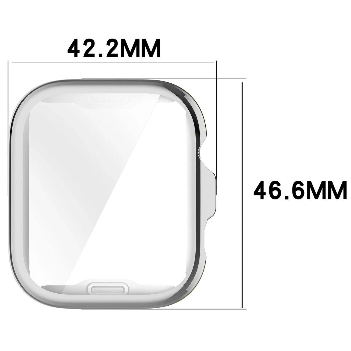 Kryt Bizon Case Watch Felipe Huawei Watch Fit 4 Pro silver