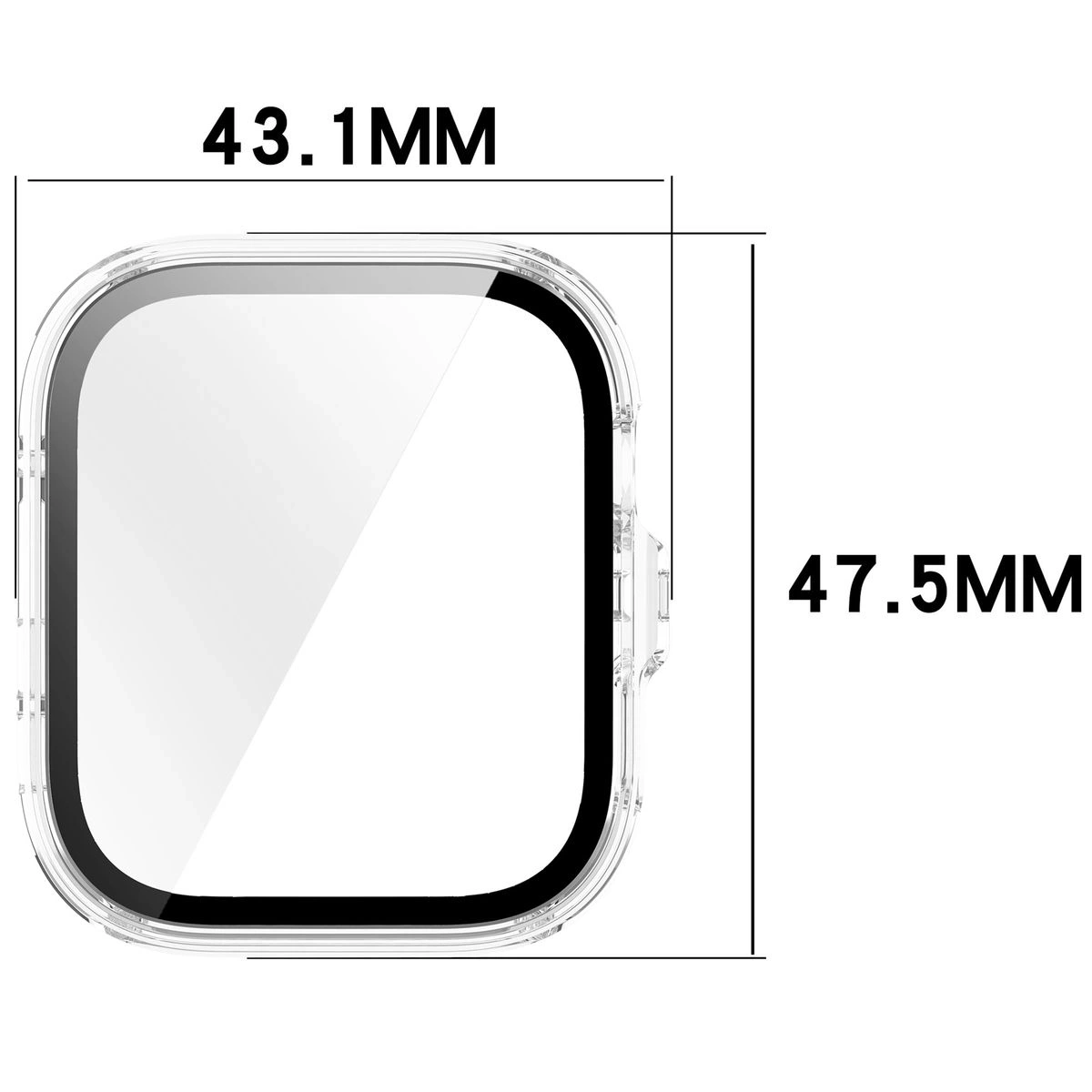 Kryt Bizon Case+Glass Watch Huawei Watch Fit 4 Pro clear