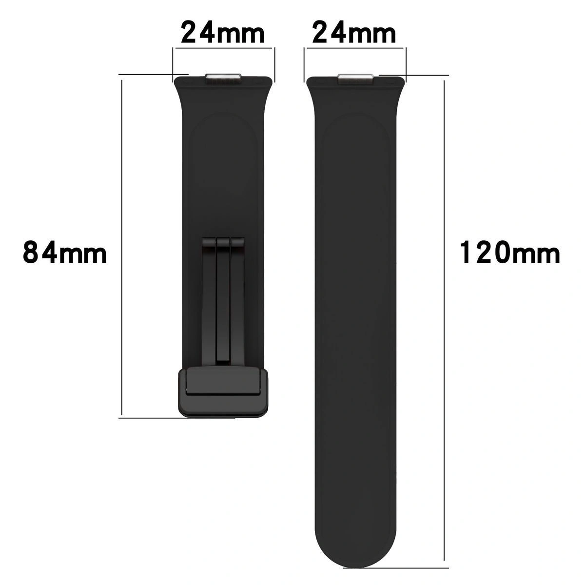 Kryt Bizon Strap Watch Silicone L Huawei Watch Fit 4 Pro / Fit 4 / Fit 3 black