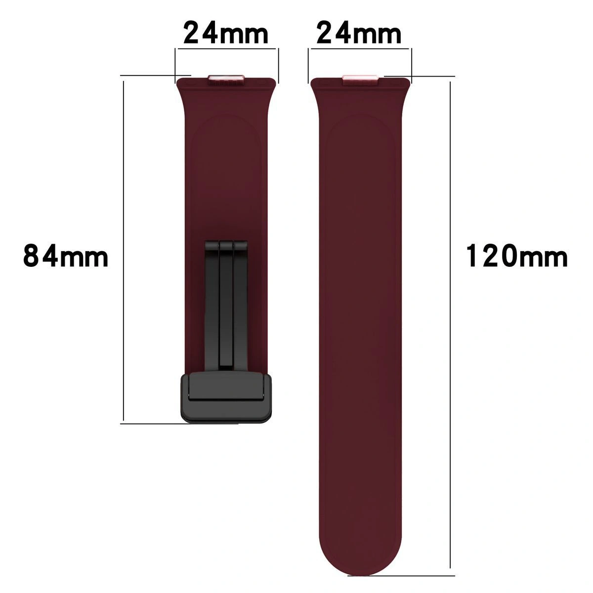 Kryt Bizon Strap Watch Silicone L Huawei Watch Fit 4 Pro / Fit 4 / Fit 3 burgundy