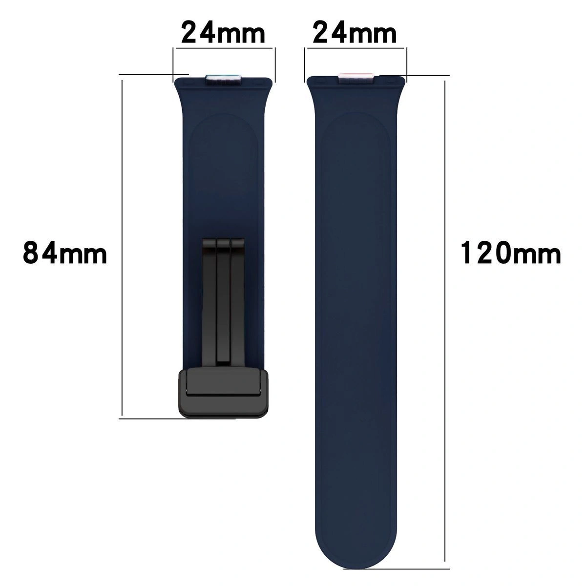 Kryt Bizon Strap Watch Silicone L Huawei Watch Fit 4 Pro / Fit 4 / Fit 3 navy blue