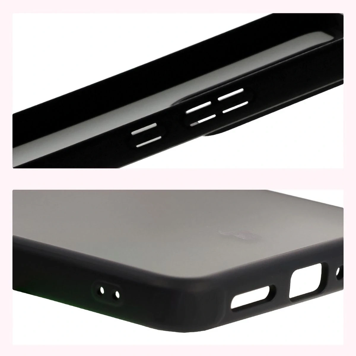 Kryt Bizon Case Angelo Realme GT 7 / 7T smoked with a black frame