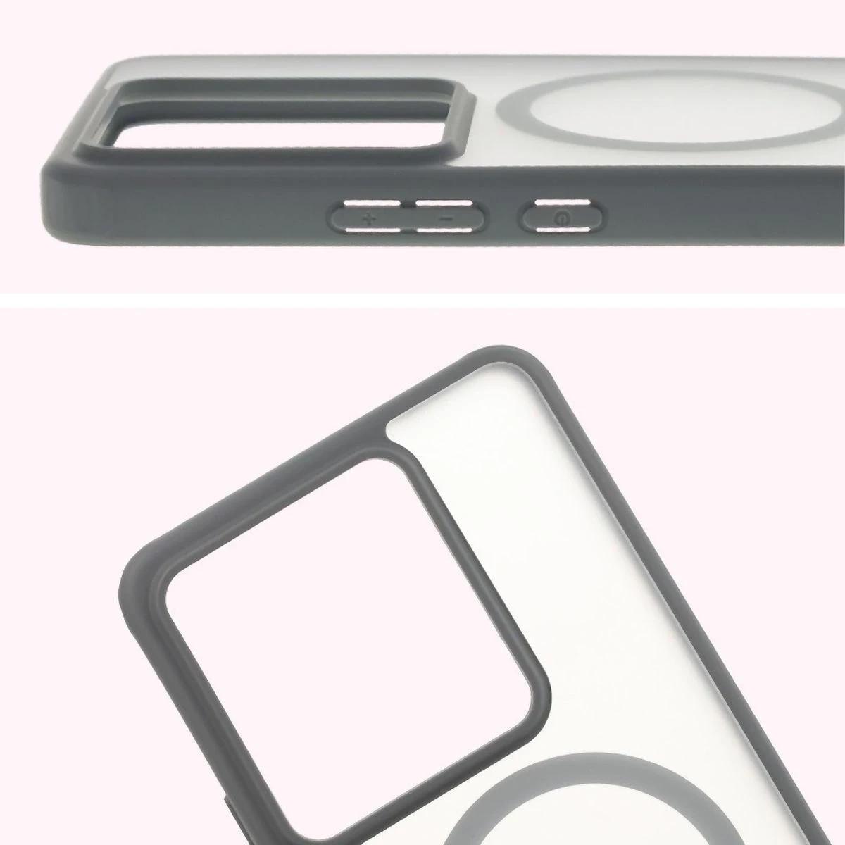 Kryt Bizon Case MatteO Magnetic Realme GT 7 / 7T smoky grey