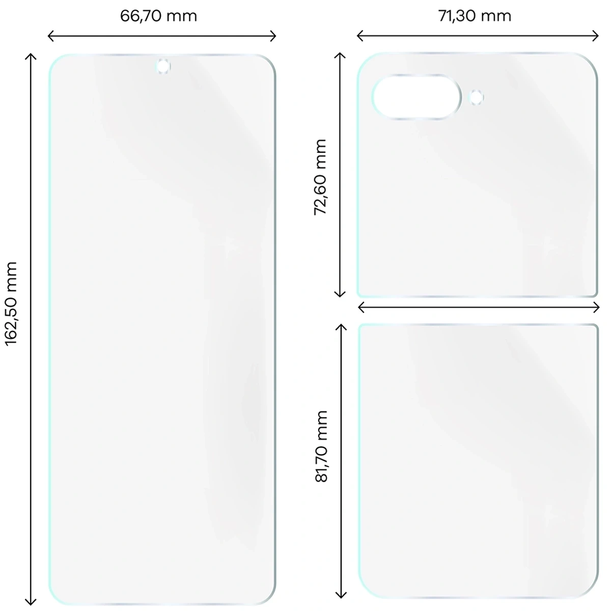 Ochranné sklo Bizon Glass Hydrogel Set Motorola Razr 60