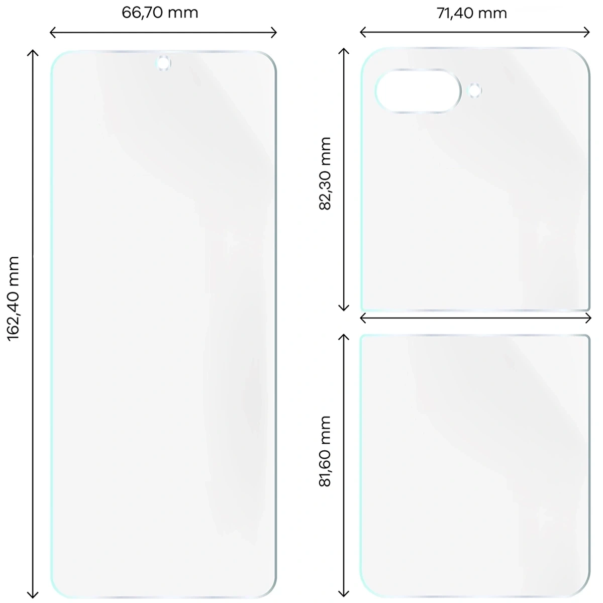 Ochranné sklo Bizon Glass Hydrogel Set Motorola Razr 60 Ultra