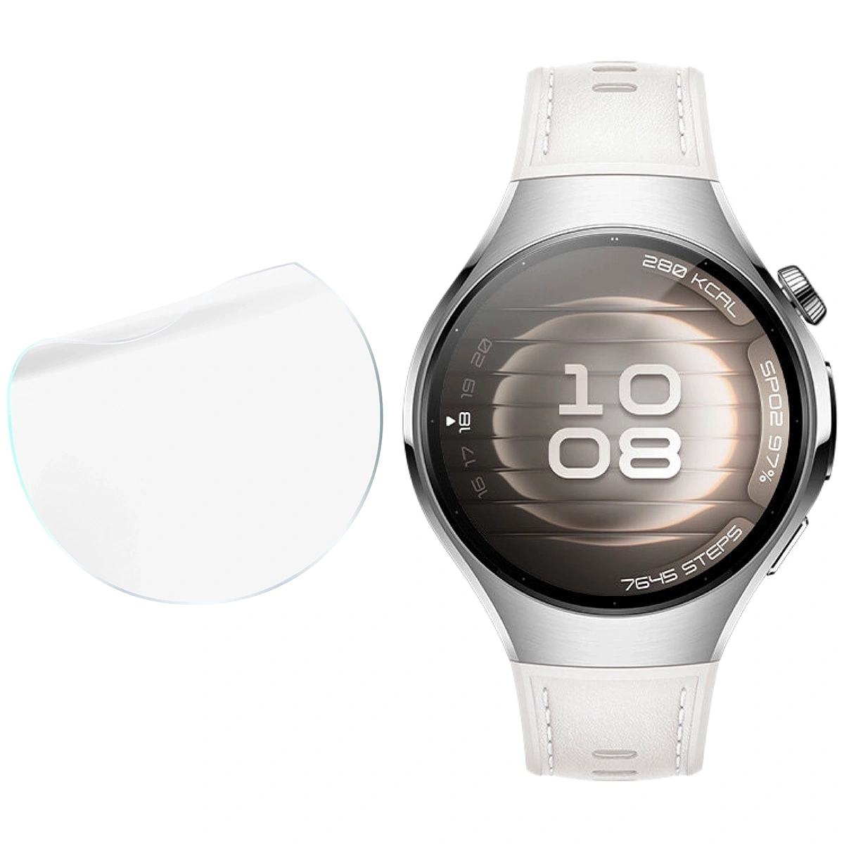 Ochranné sklo Bizon Glass Watch Hydrogel Huawei Watch 5 42mm [2 PACK]