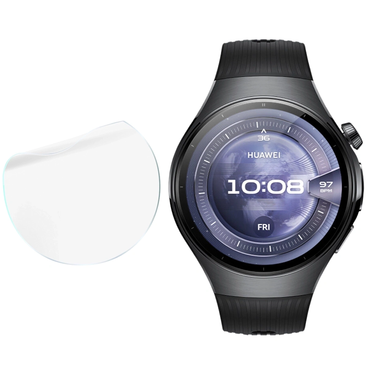 Ochranné sklo Bizon Glass Watch Hydrogel Huawei Watch 5 46mm [2 PACK]