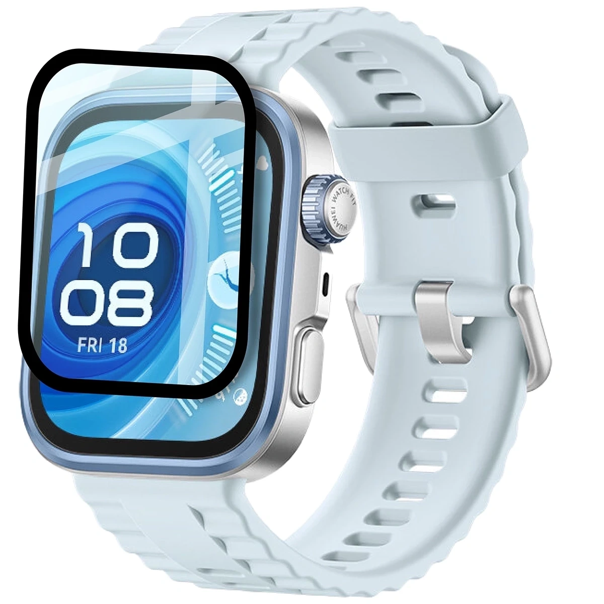 Ochranné sklo Bizon Glass Watch Edge Hybrid Huawei Watch Fit 4 Pro black
