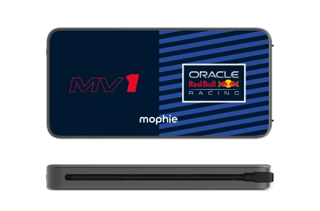 Mophie Powerstation Plus 10K Red Bull Racing MV1 10000mAh Power Bank with built-in USB-C and Lightning cable