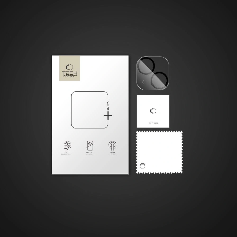 Kryt Tech-Protect Cam Fit+ Apple iPhone 14 / 14 Plus / 15 / 15 Plus Clear