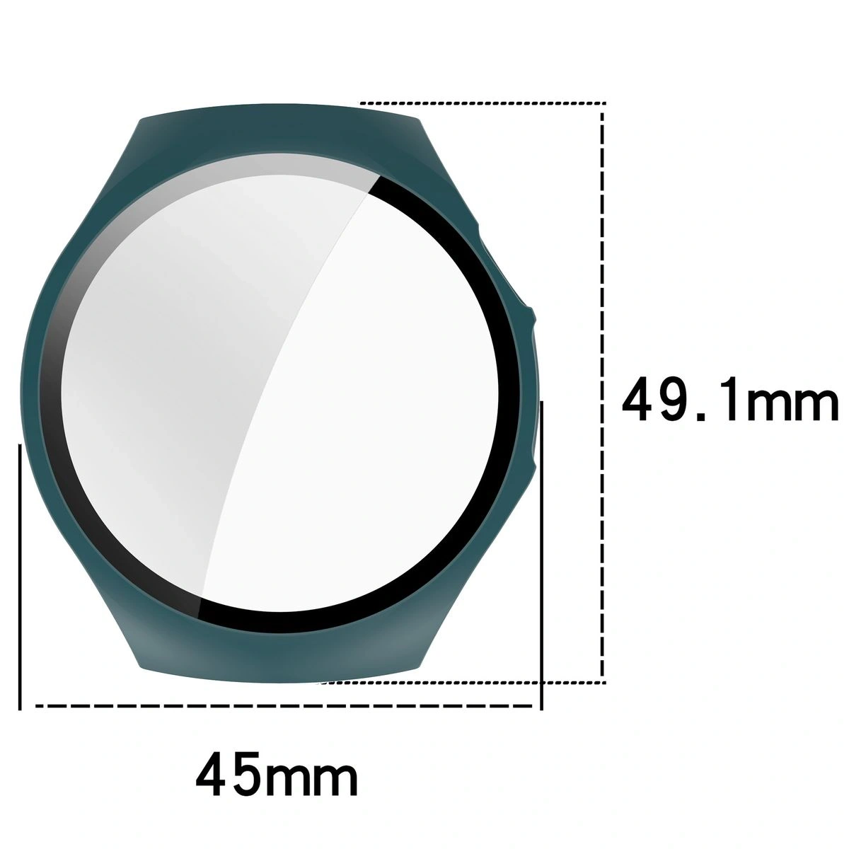 Kryt Bizon Case+Glass Watch Huawei Watch 5 42mm green