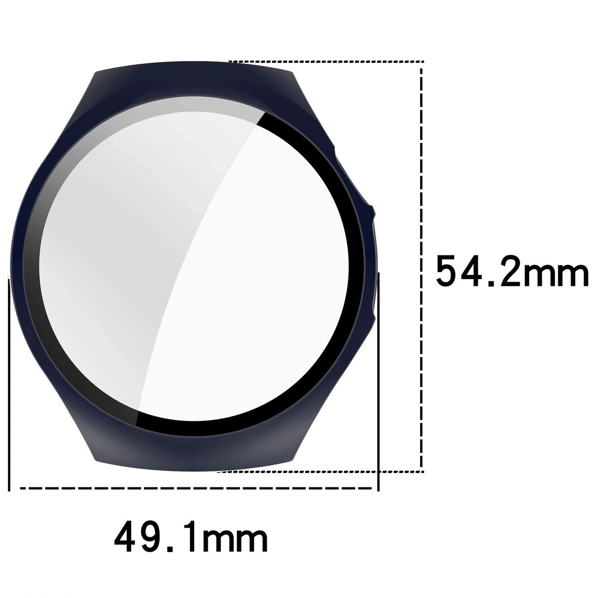 Kryt Bizon Case+Glass Watch Huawei Watch 5 46mm blue