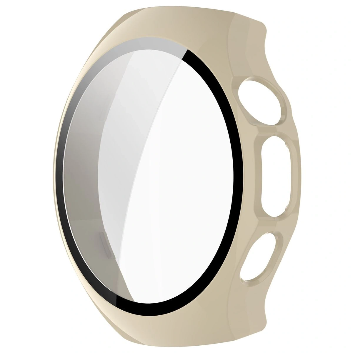 Kryt Bizon Case+Glass Watch Huawei Watch 5 46mm beige
