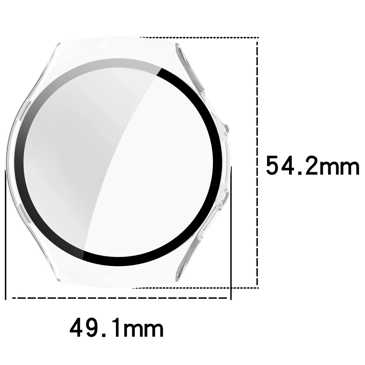 Kryt Bizon Case+Glass Watch Huawei Watch 5 46mm clear