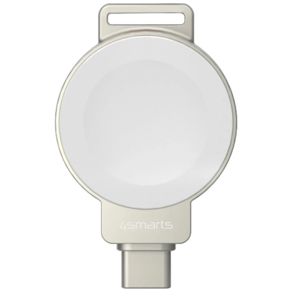 Nabíječka indukční 4smarts USB-C pro Apple Watch (Keychain Silver)