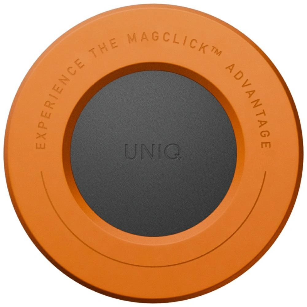 Kryt UNIQ SnapMount magnetic holder self-adhesive orange/charcoal