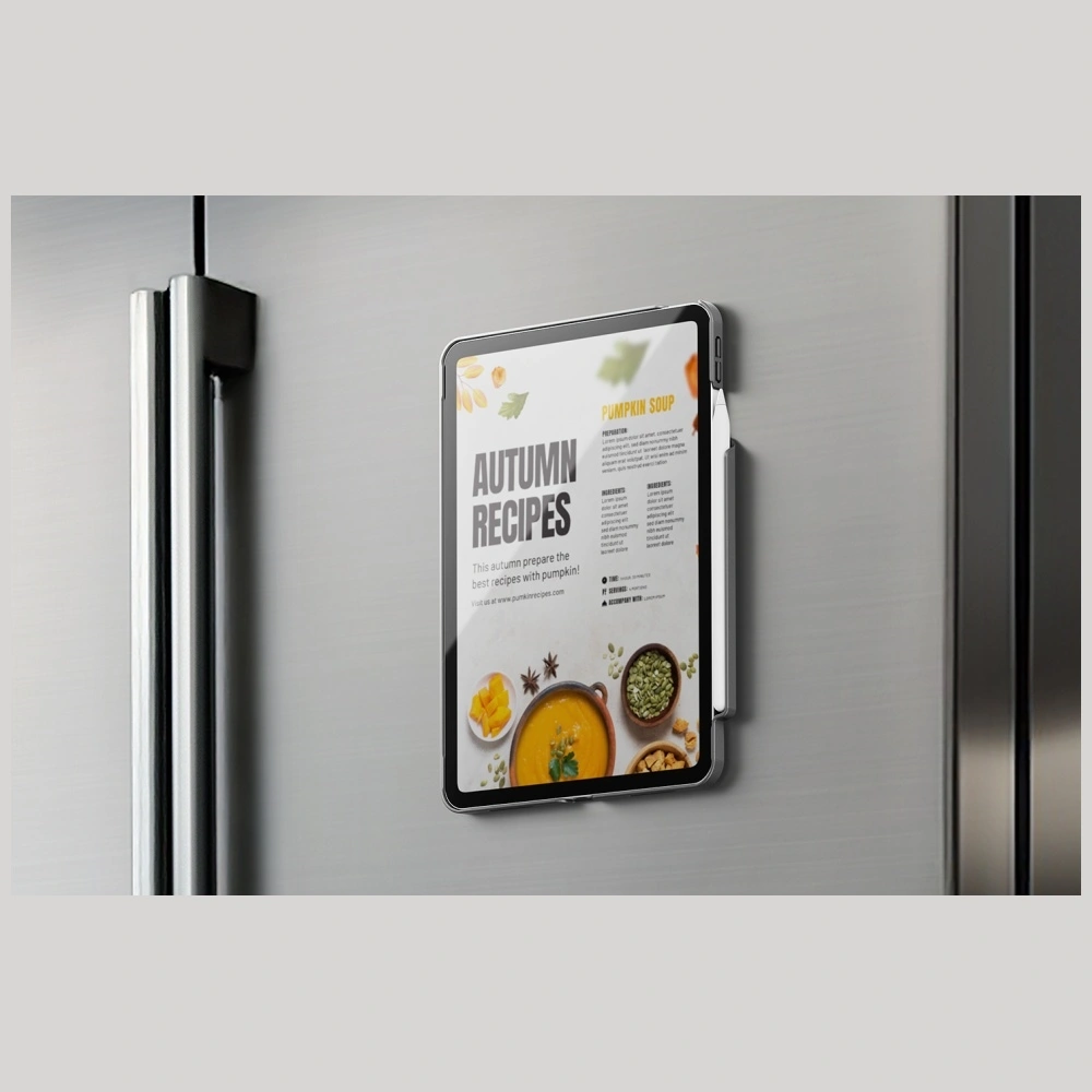 Kryt UNIQ SnapMount magnetic holder self-adhesive orange/charcoal