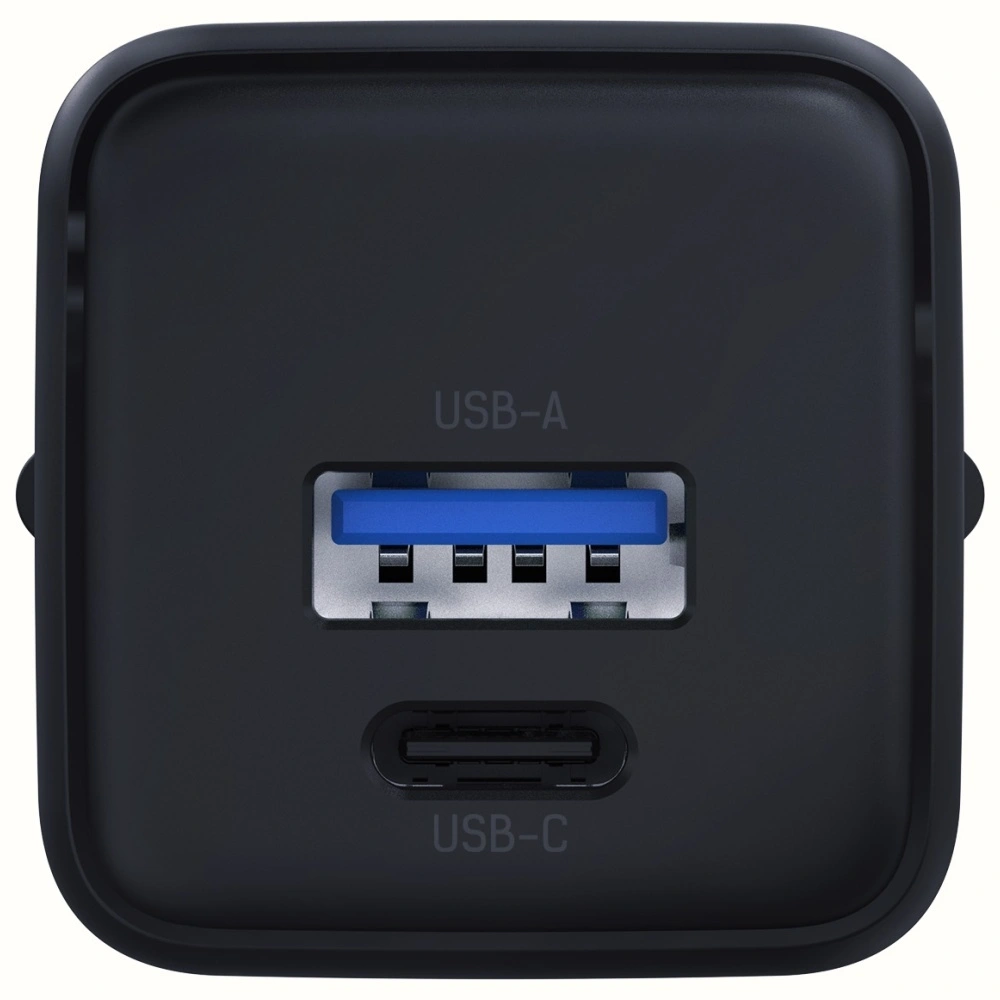 Síťová nabíječka 3MK Hyper GaN Charger 20W USB-A, USB-C PD QC4+ black