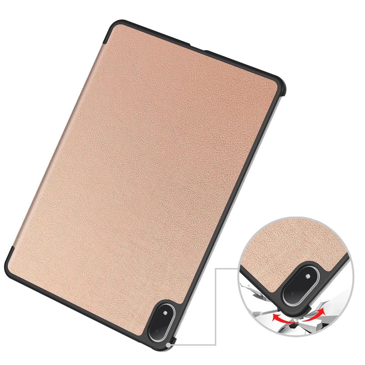 Kryt Bizon Case Tab Croc OnePlus Pad 3 / 2 Pro / OPPO Pad 4 / 4 Pro rose gold