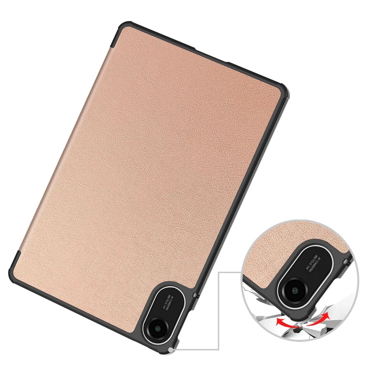 Kryt Bizon Case Tab Croc Xiaomi Redmi Pad 2 rose gold