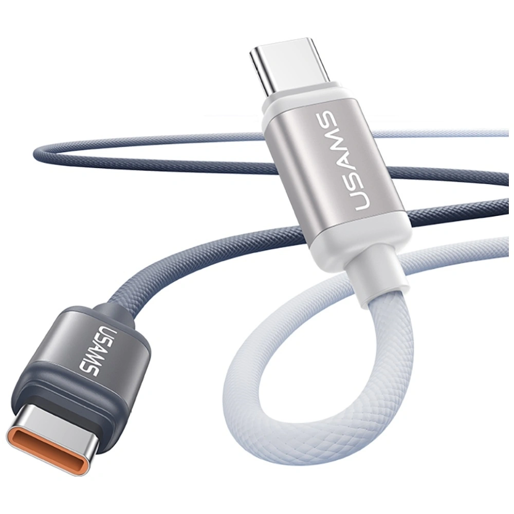 USAMS Bicolor Series SJ756 PD 60W USB-C / USB-C cable 1.2m black-white