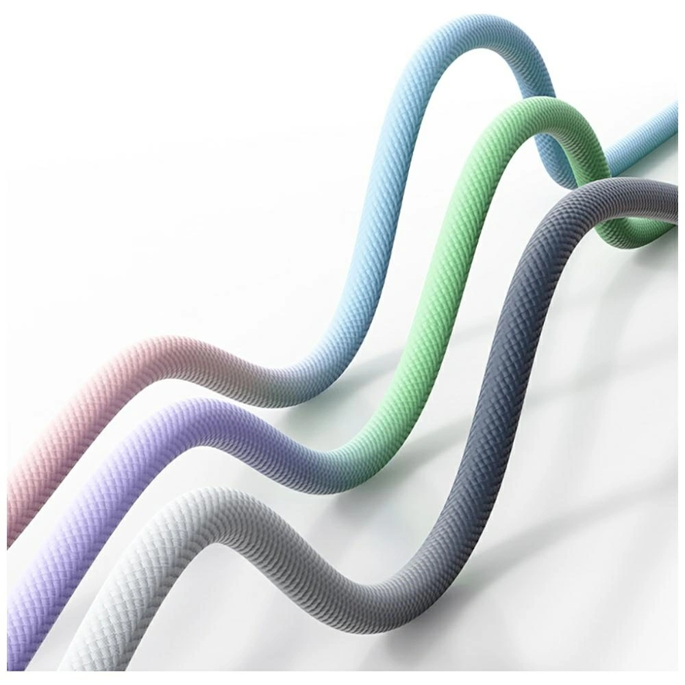 USAMS Bicolor Series SJ756 PD 60W USB-C / USB-C cable 1.2m blue-pink