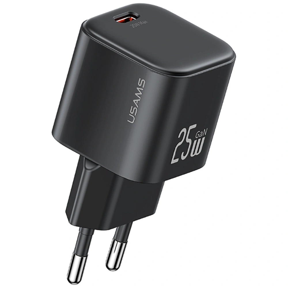 Síťová nabíječka USAMS JC Series CC289 25W GaN Mini Fast Charger USB-C black