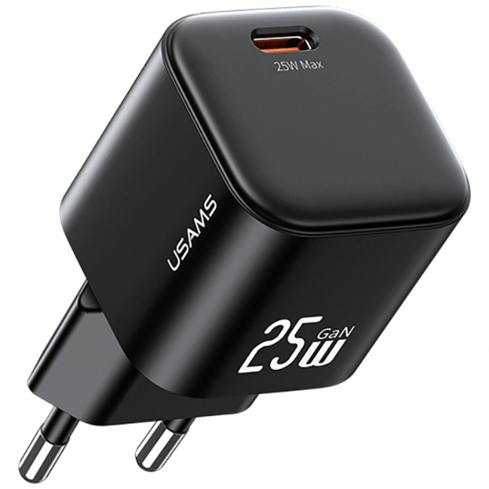 Síťová nabíječka USAMS JC Series CC289 25W GaN Mini Fast Charger USB-C black