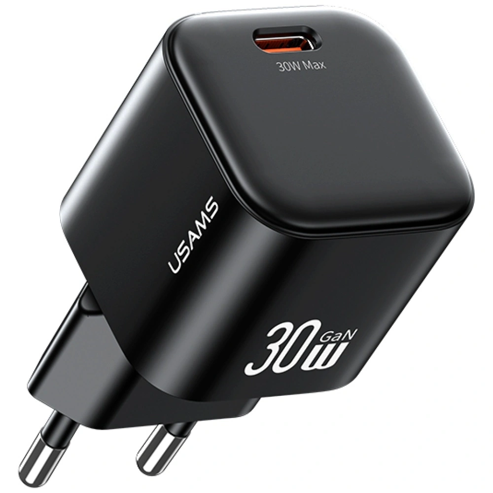 Síťová nabíječka USAMS JO Series CC262 30W USB-C  + 1m USB-C / USB-C Cable White