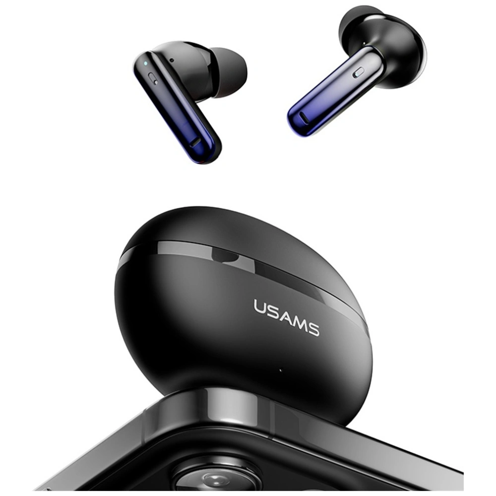 Sluchátka USAMS Echo E02 TWS ANC+ENC Bluetooth 5.3 Wireless In-Ear  (black)