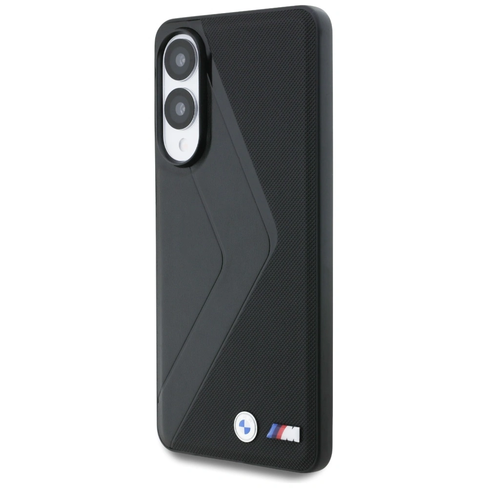 Kryt BMW Leather Oversized Stripes MagSafe Samsung Galaxy S25 Edge black