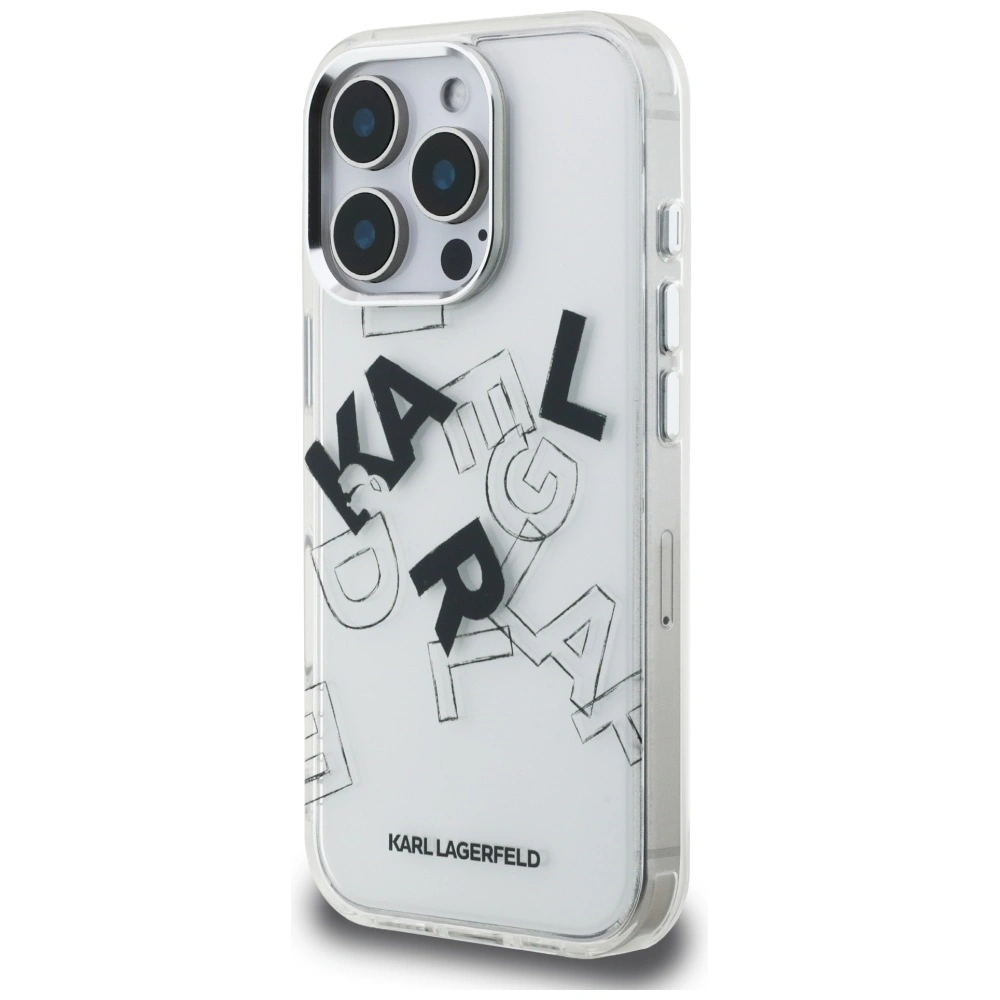 Kryt Karl Lagerfeld IML Sketched Graphic Apple iPhone 16 Pro clear