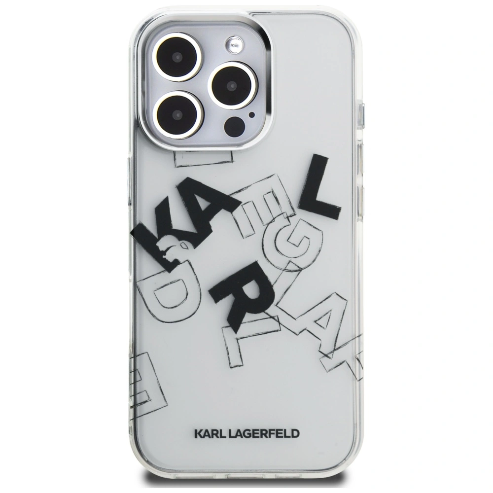 Kryt Karl Lagerfeld IML Sketched Graphic Apple iPhone 16 Pro clear