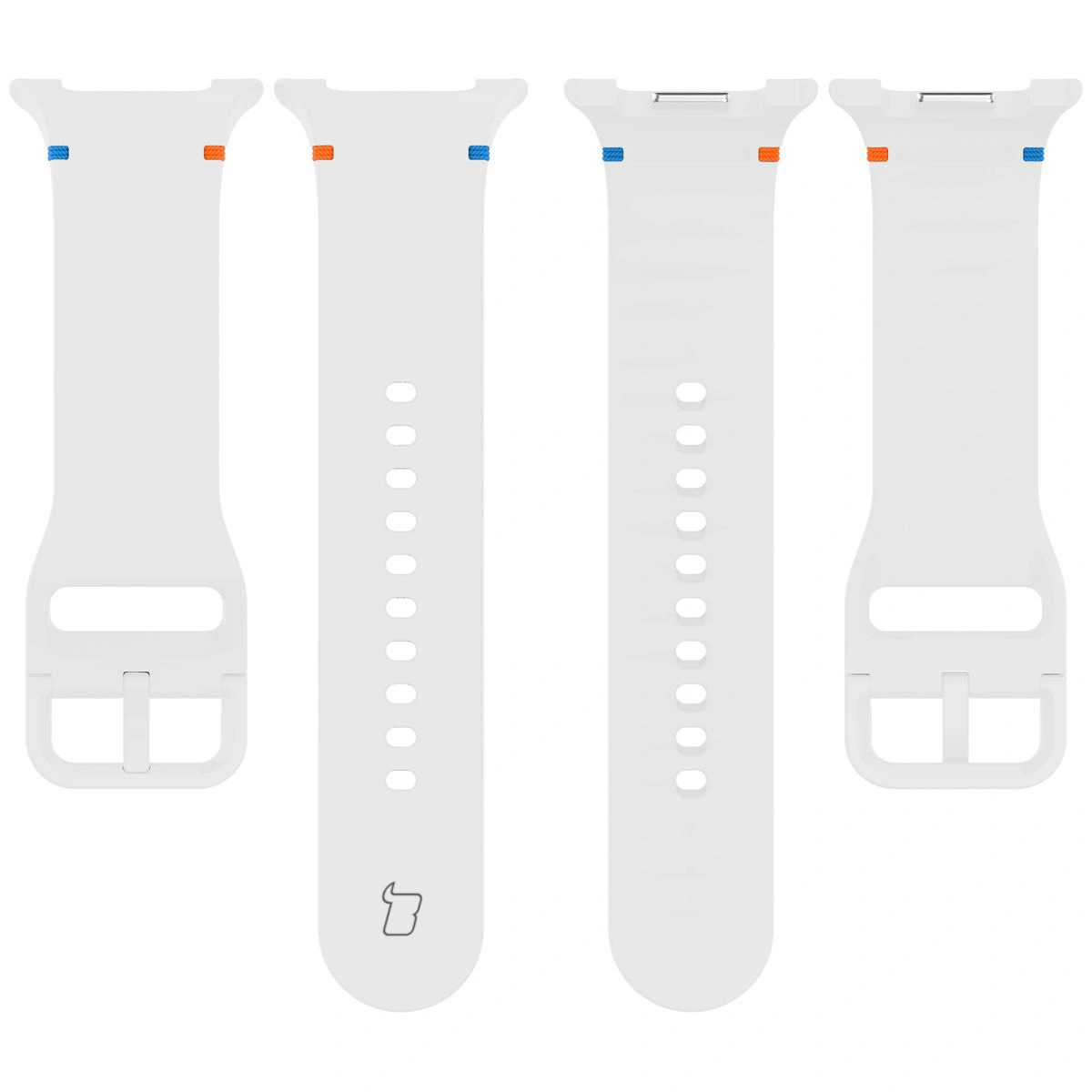 Kryt Bizon Strap Watch Silicone G Samsung Galaxy Watch 8 / 8 Classic white