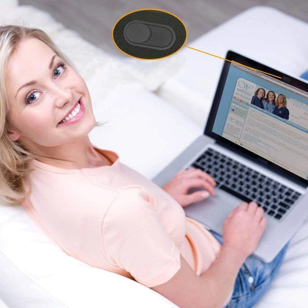 Kryt Tech-Protect Cam Fit+ Laptop Webcam Cover Black [3 PACK]