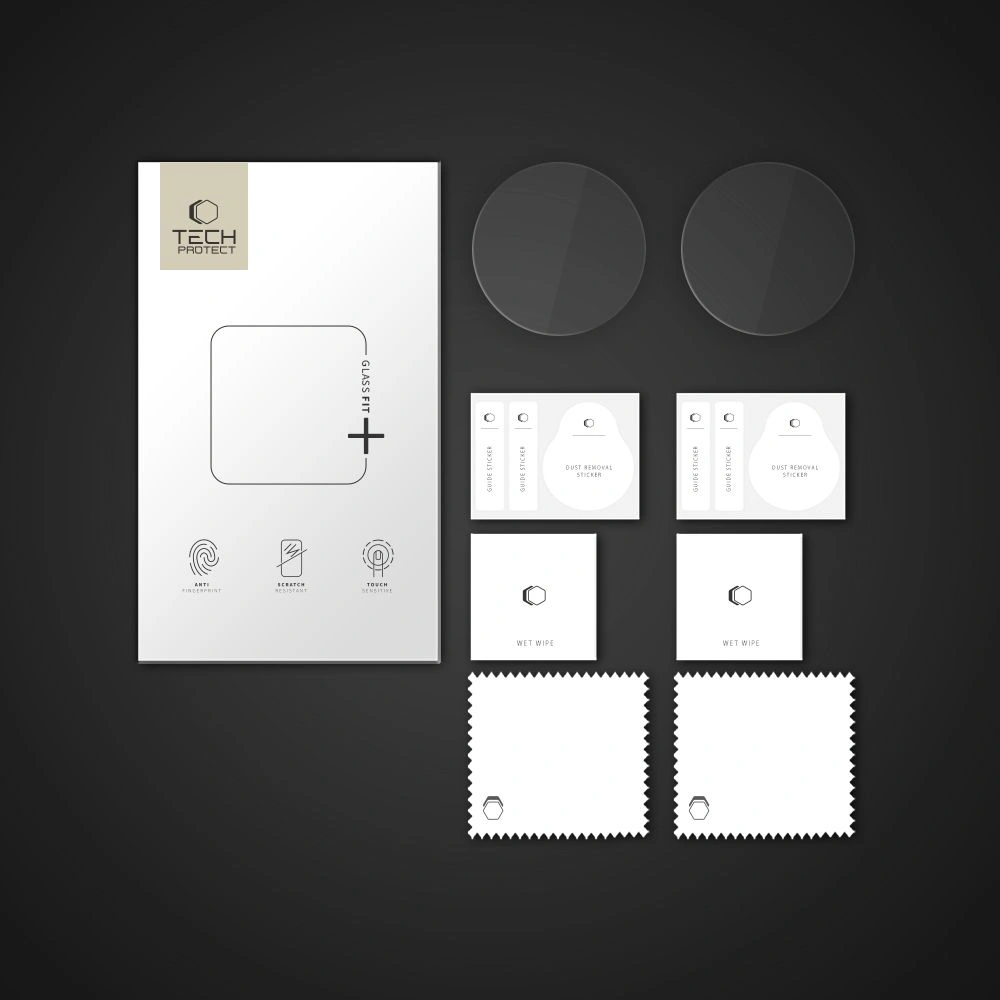 Kryt Tech-Protect Glass Fit+ Samsung Galaxy Watch 8 40mm Clear [2 PACK]