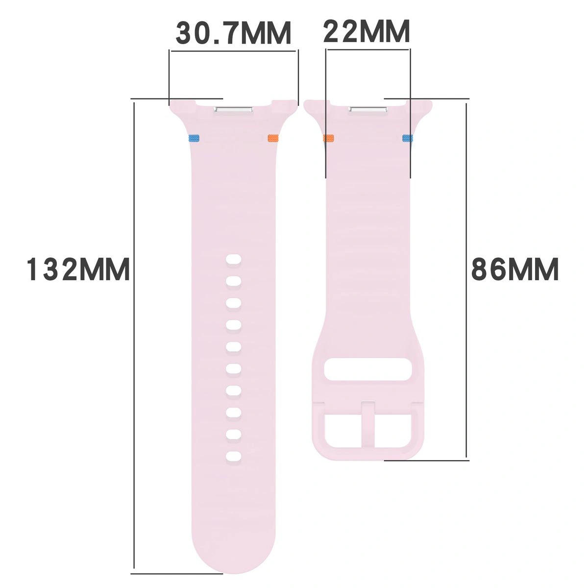 Kryt Bizon Strap Watch Silicone G Samsung Galaxy Watch 8 40mm / 44mm / 8 Classic 46mm pink