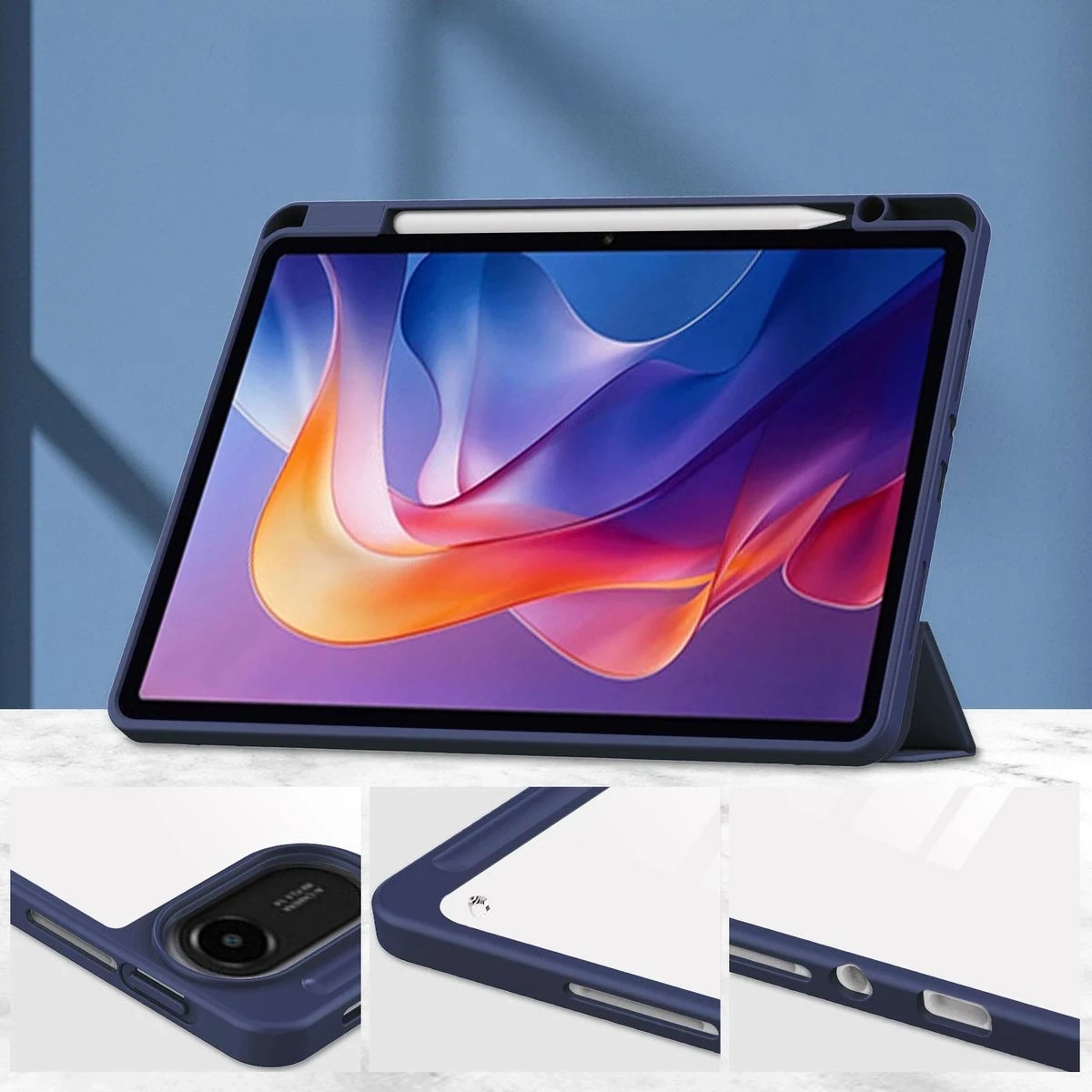 Kryt Bizon Case Tab Clear Matt Xiaomi Redmi Pad 2 navy blue