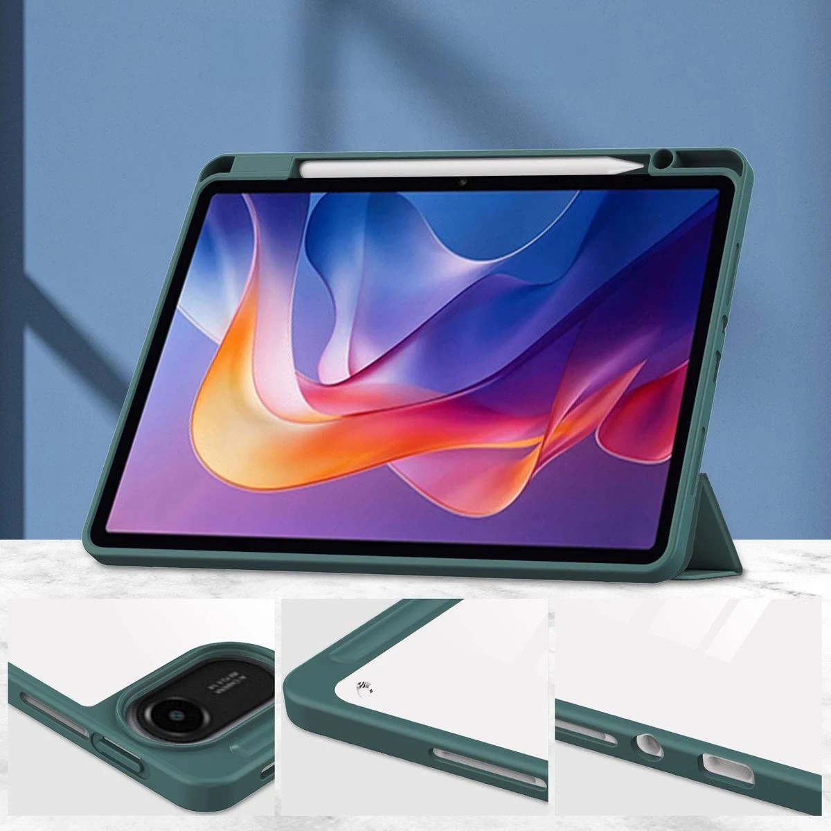 Kryt Bizon Case Tab Clear Matt Xiaomi Redmi Pad 2 dark green