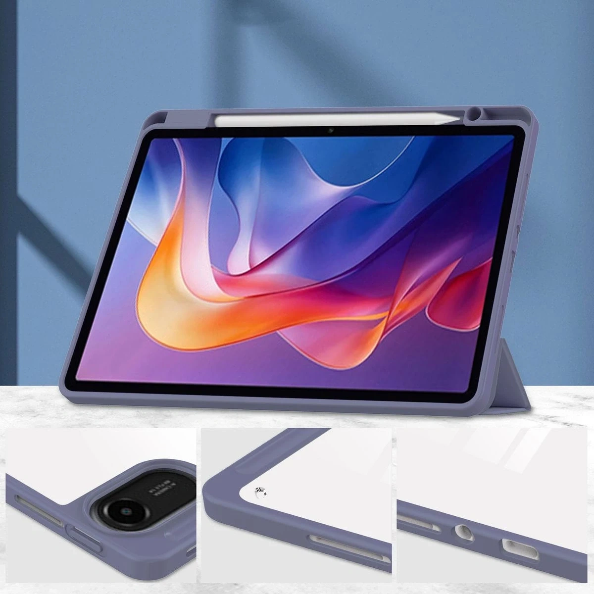 Kryt Bizon Case Tab Clear Matt Xiaomi Redmi Pad 2 lavender