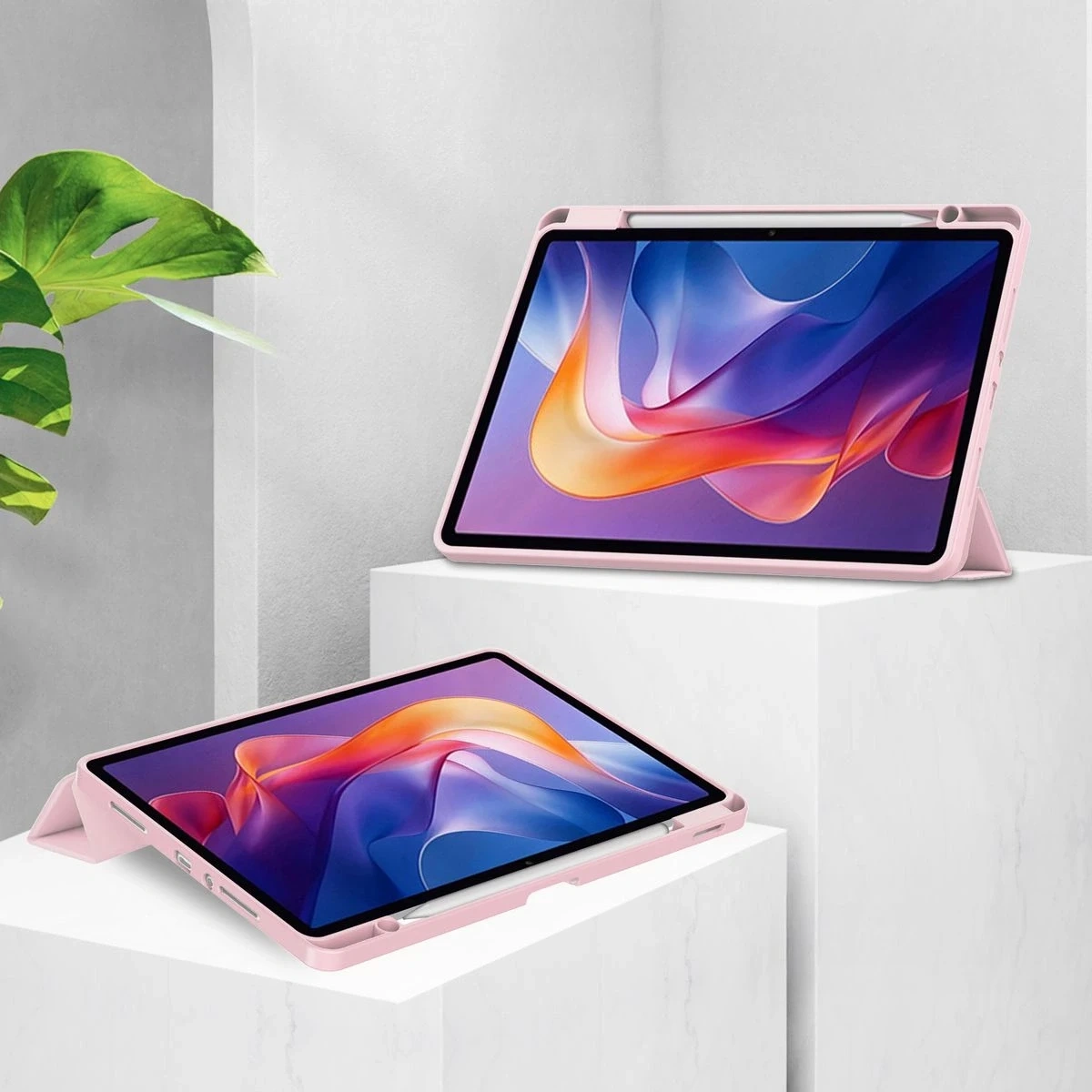 Kryt Bizon Case Tab Clear Matt Xiaomi Redmi Pad 2 pink
