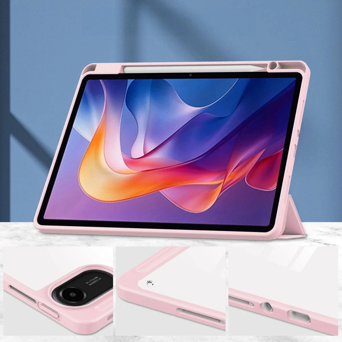 Kryt Bizon Case Tab Clear Matt Xiaomi Redmi Pad 2 pink