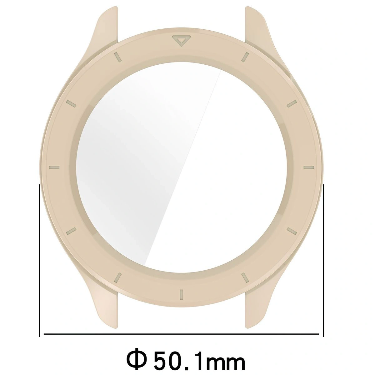 Kryt Bizon Case+Glass Watch Xiaomi Watch S4 beige