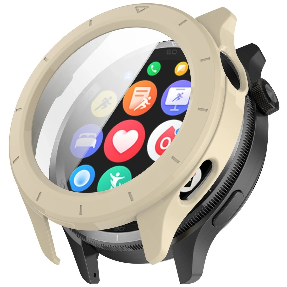 Kryt Bizon Case+Glass Watch Xiaomi Watch S4 beige