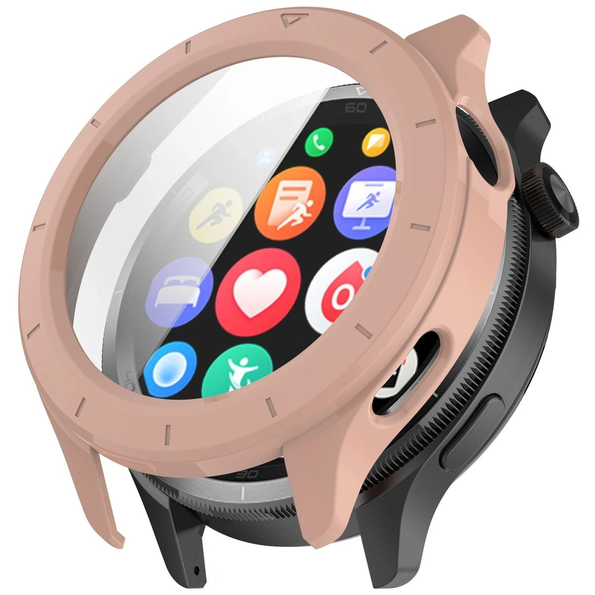 Kryt Bizon Case+Glass Watch Xiaomi Watch S4 pink