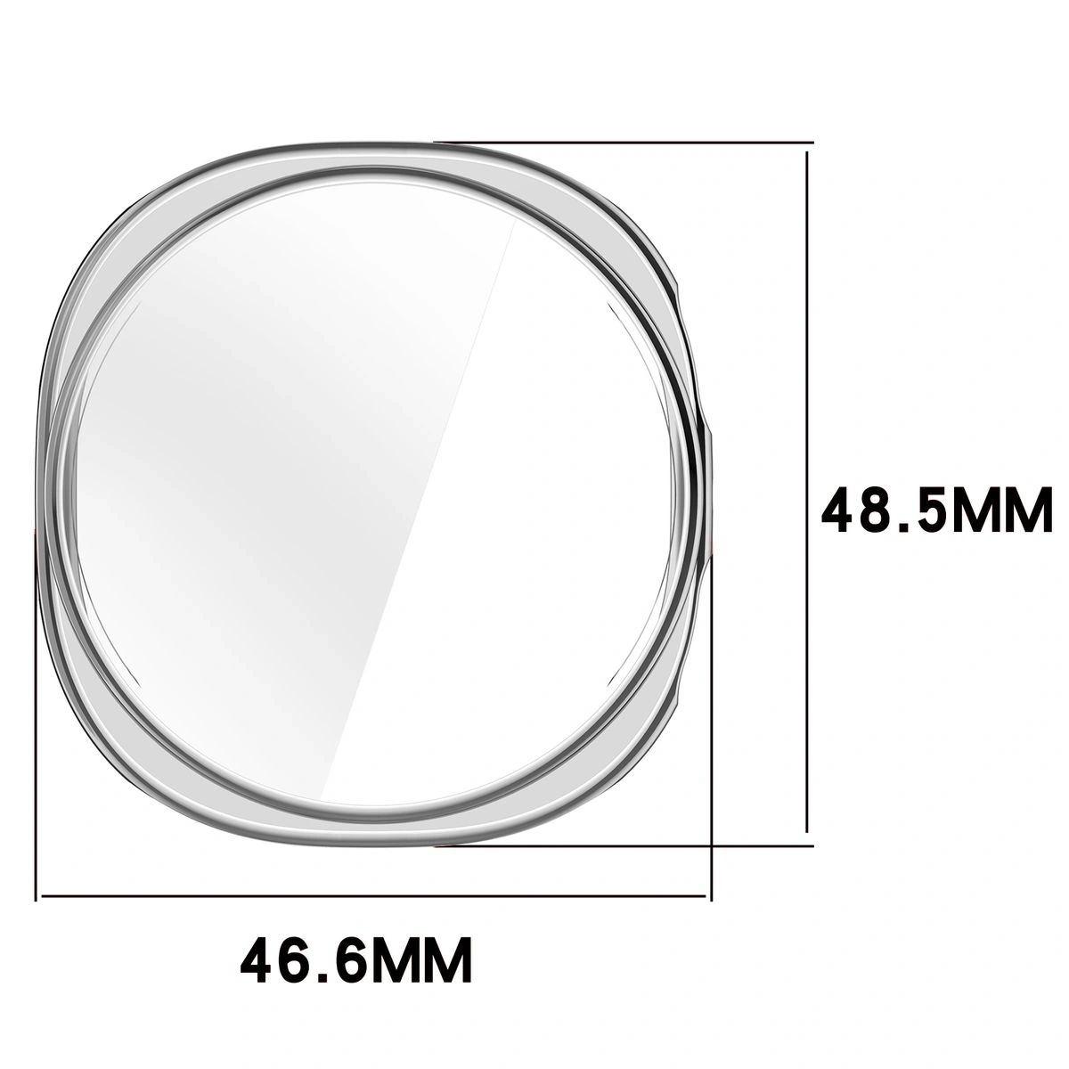 Kryt Bizon Case Watch Felipe Samsung Galaxy Watch 8 44mm silver