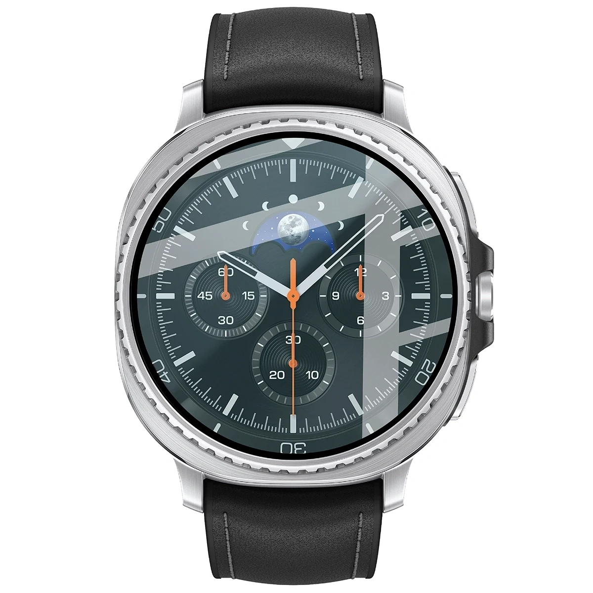 Ochranné sklo Bizon Glass Watch Edge Hybrid Samsung Galaxy Watch 8 Classic 46mm black