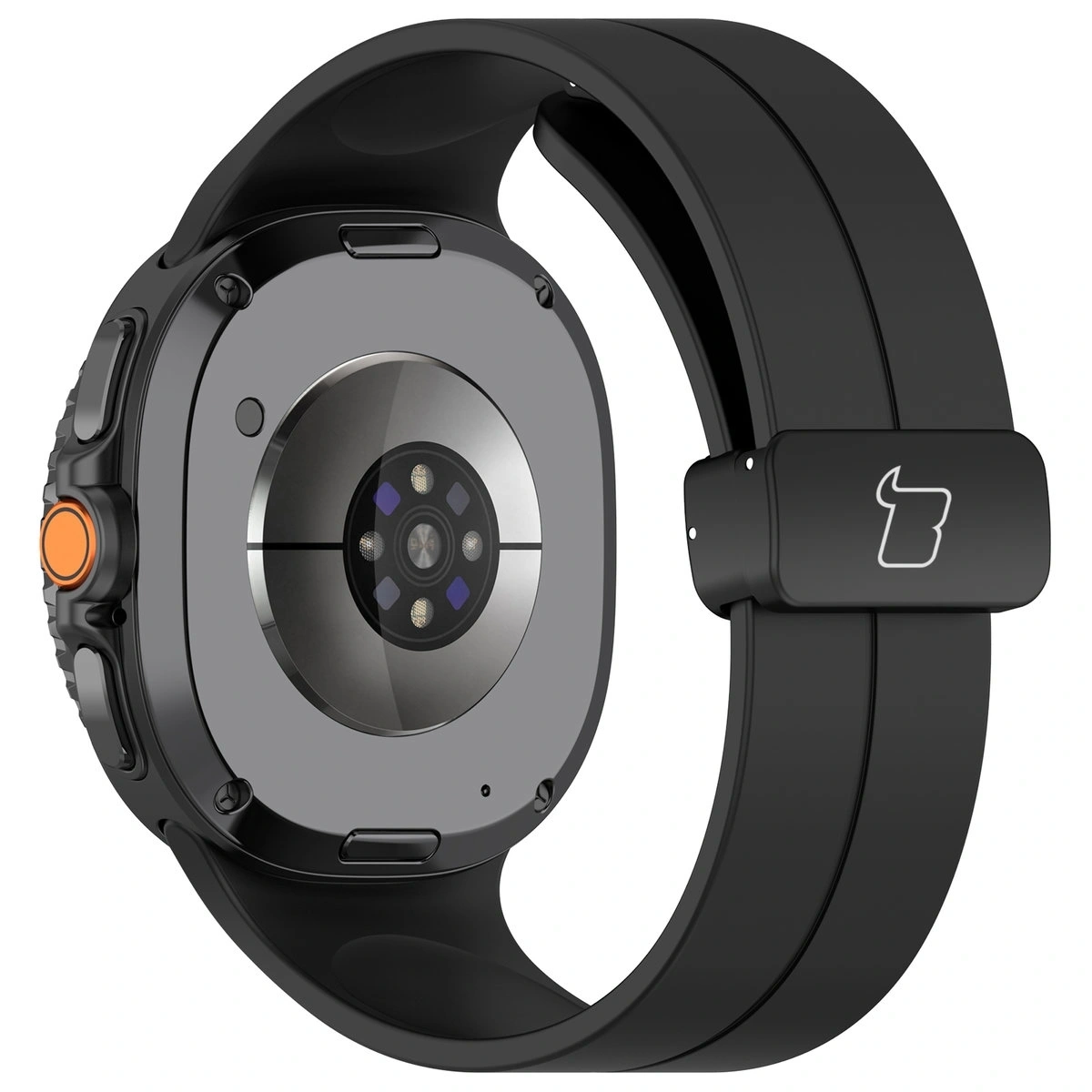 Kryt Bizon Strap Watch Silicone L Samsung Galaxy Watch 8 40mm / 44mm / 8 Classic 46mm black